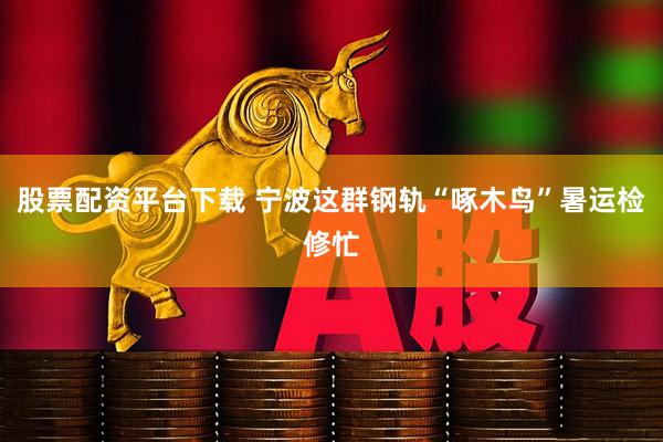 股票配资平台下载 宁波这群钢轨“啄木鸟”暑运检修忙