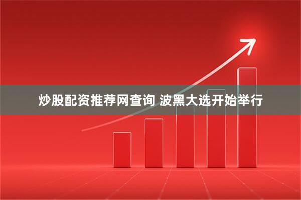 炒股配资推荐网查询 波黑大选开始举行